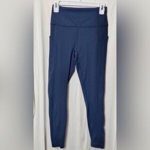 Fabletics Navy Oasis PureLuxe High-Waisted 7/8 Leggings Size Medium
